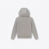 HOODED CARDIGAN GREY