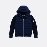 NAVY HOODED CARDIGAN